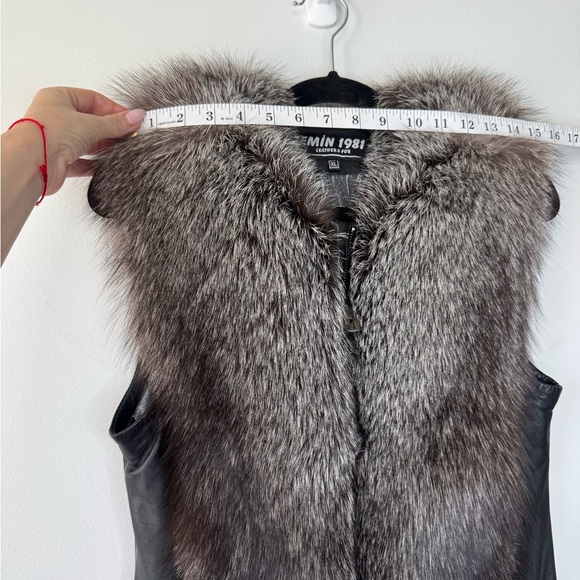 Italian Genuine Fur & Leather Vest – XL, Brand New, Rare Find - Picture 14 of 17